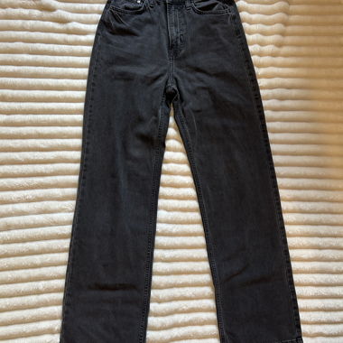 Jean noir taille haute