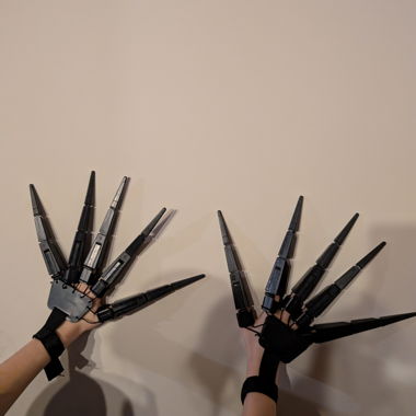 Halloween Handschuhe / Fingerprothesen