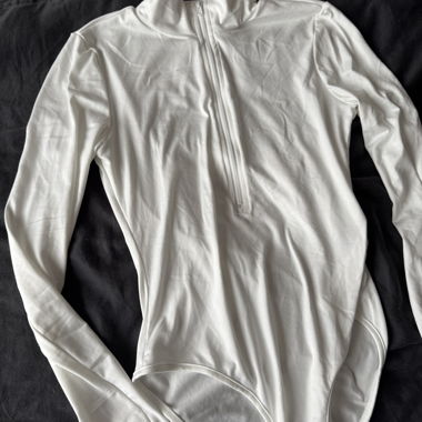 Body bianco con zip