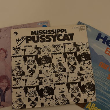 Tre dischi in vinile vintage