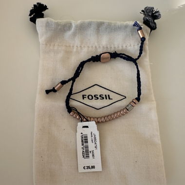 Bracciale Fossil blu navy - nuovo!