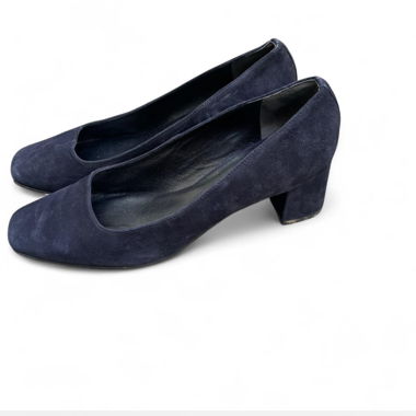 Kennel & Schmenger Navy Suede SquareToe Pumps (38)