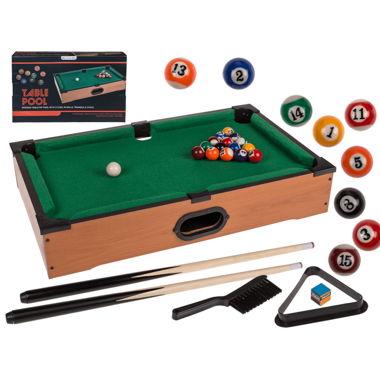 Billard en bois de table avec 2 queues ( NEUF )