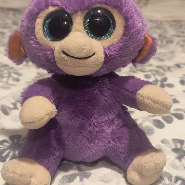 TY Beanie Boo Monkey Plush Grapes