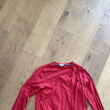 Rotes US Polo ASSN Longsleve Shirt für 16 Jährige 