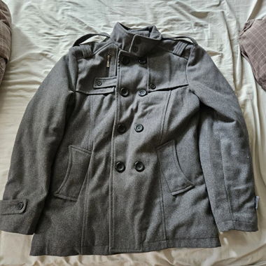 Zones Mantel Winterjacke grau XL Extra Large