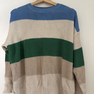 Mavi Striped Knit Sweater Cotton