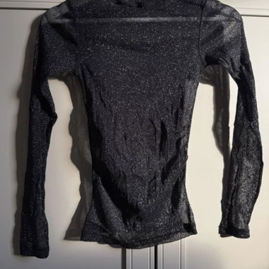 Top manica lunga in mesh scintillante ALLSAINTS