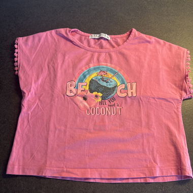 T-shirt enfant rose Beach