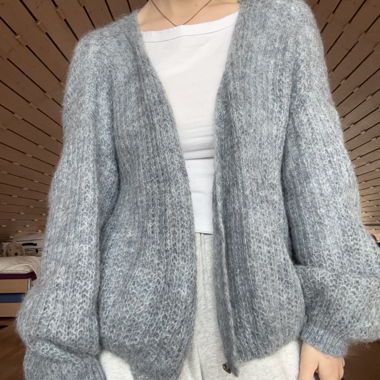 Cardigan in lana di alpaca