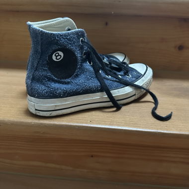 Sneaker alte in tela Stüssy x Converse