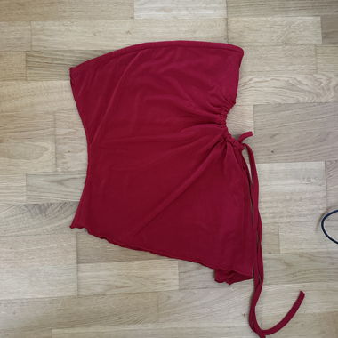 Red Bandeau Top
