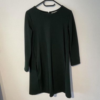 Dark green dress with pockets