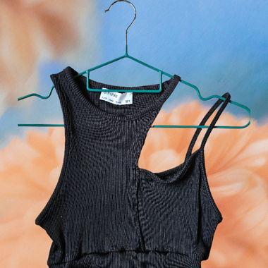 Crop top asymétrique