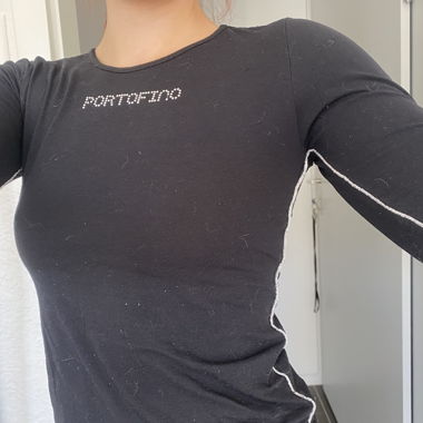 black long sleeve top