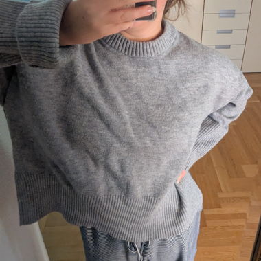 Bershka Strickpullover sweater grau