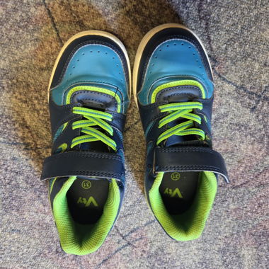 Sneaker per bambini blu-verdi