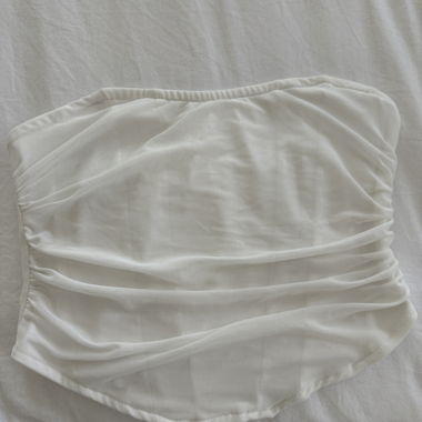 White corset top