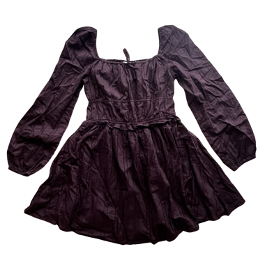 ROBE MINI BABYDOLL CORSET MARRON DAISY STREET