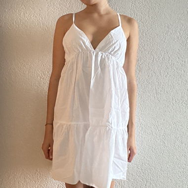 Robe d’été ample blanche