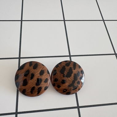 Button Earring Animalier #GANNI