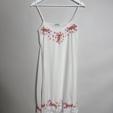 Robe nuisette à fines bretelles brodée Esprit