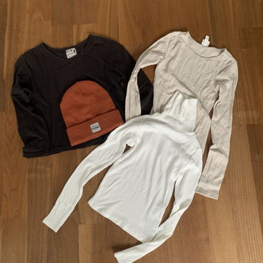 langarm oberteile set 