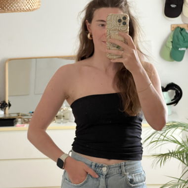 Strapless tube top