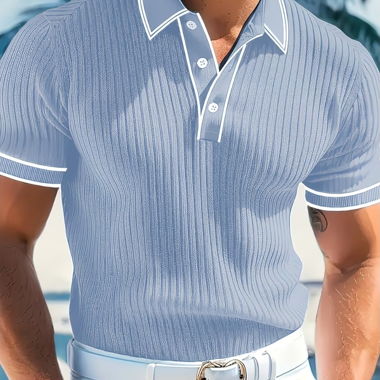 Polo da uomo (nuovo di fabbrica, mai indossato) Azzurro chiaro