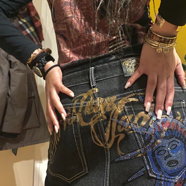Jeans noirs Gems Audigier