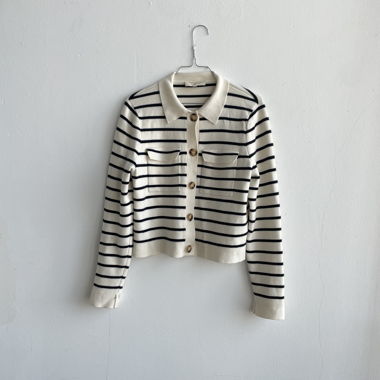 Cardigan mit Streifen La Maille Sézane