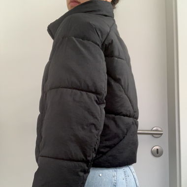 Stradivarius Puffer Pufferjacke Schwarz