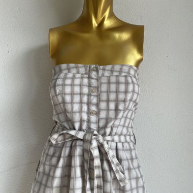 Robe d'été bustier à carreaux