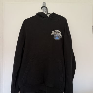 Black Graphic Hoodie