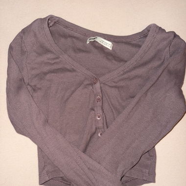 Langarm Crop Top