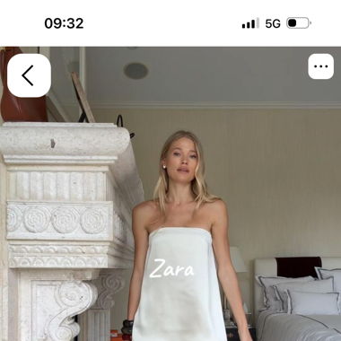 Pantalon en satin Zara