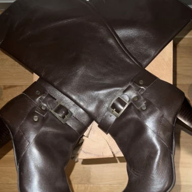 Stivali in pelle marrone scuro Lancaster