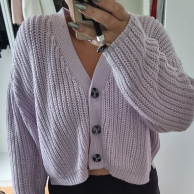 Cardigan Lila Grösse L