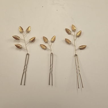 Mollette per capelli rosé gold, set da 3