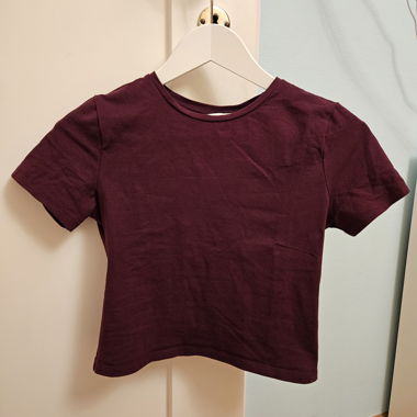 Free shipping bordeauxrotes H&M T-Shirt S