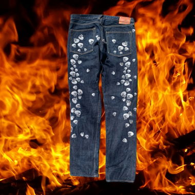 EVISU Skull Pants
