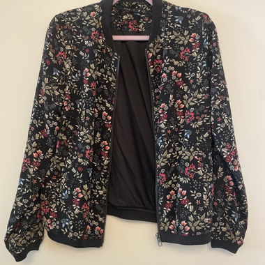 Floral Bomber Jacket