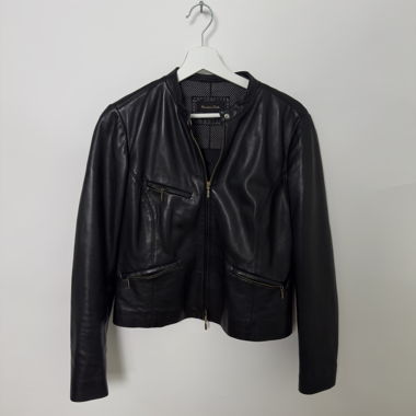 Veste en cuir Massimo Dutti