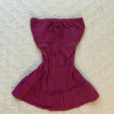 Top vintage rosa Aéropostale senza spalline S