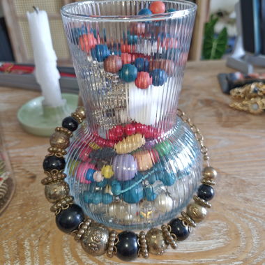 Mystery jewelry jar - colorful necklaces