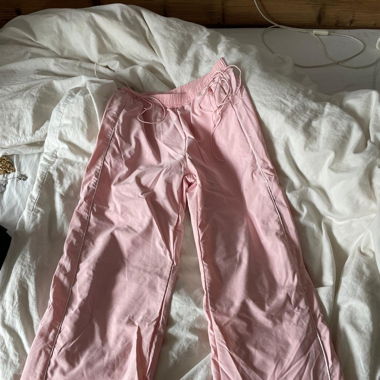 Pink windbreaker pants