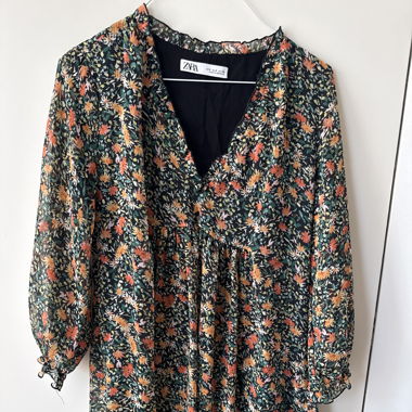 Damen Kleid mit Blumenmuster 