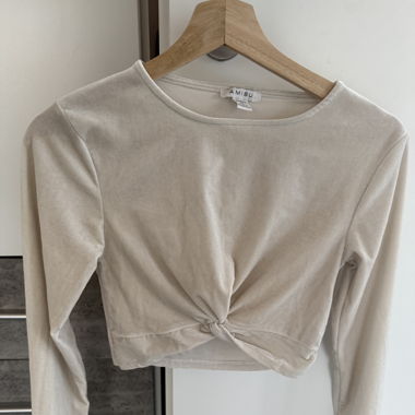 Crop-top manche longue 