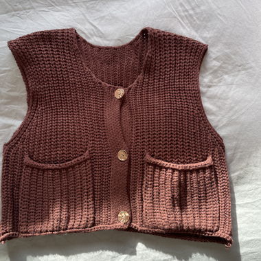 Cardigan marron 