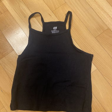 Basic black tank top